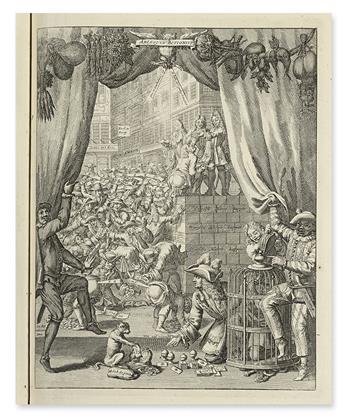 MISSISSIPPI BUBBLE.  Het Groote Tafereel der Dwaasheid.  1720